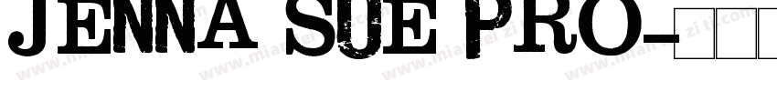 Jenna Sue Pro字体转换